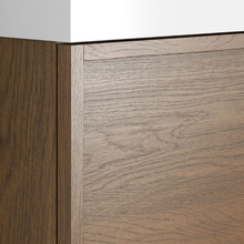 Cali 460mm Walnut Wall Hung Vanity with Basin & Shaving Cabinet Package